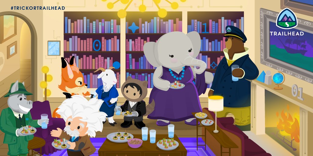 It's #TrickOrTrailhead time! Complete the first-ever hands-on module and help solve a classic mystery AI Manor. 🔍

Earn a limited-edition #TrailheadQuest badge by Nov 3 and a treat of 2,500 points: sforce.co/3S5GIuX