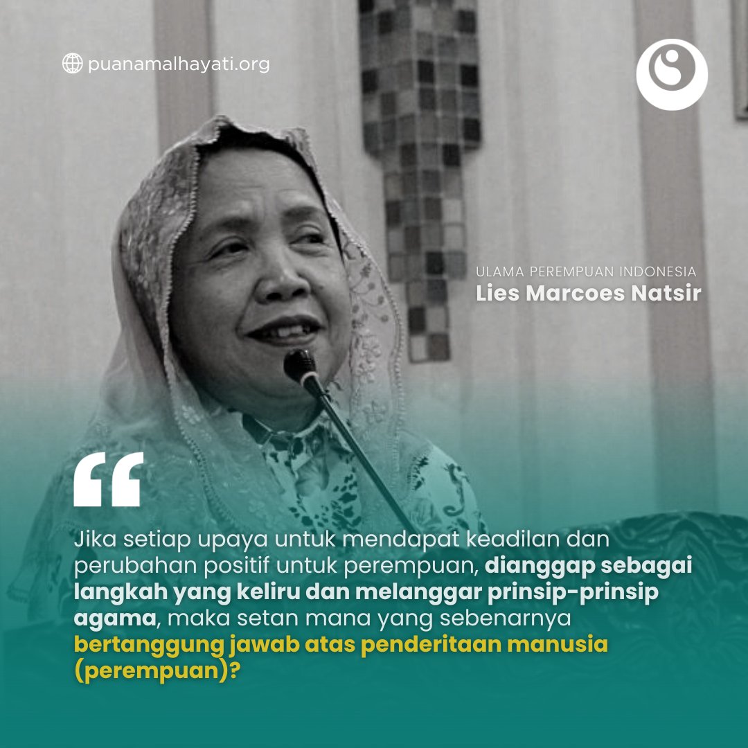 Quote: <a href="/liesmarcoes/">Lies Marcoes</a> 🧕🏻

#IslamdanGender #Islam #Agama #KeadilanGender #PerempuanKuat #EmpowerPerempuan #HakPerempuan #EqualityForAll #PerubahanPositif #HakAsasiManusia #Kemanusiaan #MasaDepanCerah #women #me #ted #tedtalks #feminis #women #perempuan #human #humankind #manusia