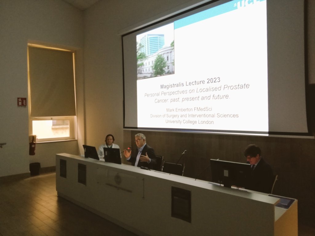 Federico Lavagno, MD (@federicolavagno) on Twitter photo Such an inspiring Lectio Magistralis today by Prof. <a href="/EmbertonMark/">Mark Emberton</a> at <a href="/cittasalute_to/">AOU CittàdellaSalute</a> <a href="/unito/">Università di Torino</a> during his visiting professorship at our #UrologyClinic.
Greatly interesting to discuss and share ideas about #focaltherapy and #prostatecancer.
<a href="/paolo_gontero/">Paolo Gontero</a> <a href="/oderdam/">Marco Oderda</a> <a href="/GMarra_MD/">Giancarlo Marra</a> Such an inspiring Lectio Magistralis today by Prof. <a href="/EmbertonMark/">Mark Emberton</a> at <a href="/cittasalute_to/">AOU CittàdellaSalute</a> <a href="/unito/">Università di Torino</a> during his visiting professorship at our #UrologyClinic.
Greatly interesting to discuss and share ideas about #focaltherapy and #prostatecancer.
<a href="/paolo_gontero/">Paolo Gontero</a> <a href="/oderdam/">Marco Oderda</a> <a href="/GMarra_MD/">Giancarlo Marra</a>