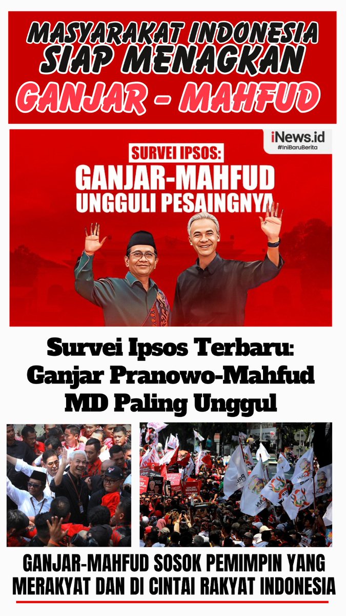 Official_SAGA_'s tweet photo. Dalam arena survei, paslon Ganjar Pranowo dan Mahfud menonjol sebagai pilihan yang menjanjikan perubahan positif. #SuaraRakyat #GanjarMahfud #Terdepan" https://t.co/r0Wk9TjMvc