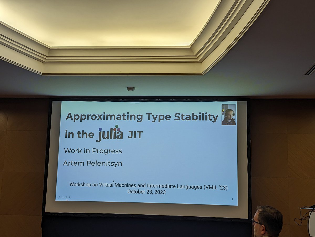 Next talk: Approximating Type Stability in the Julia JIT