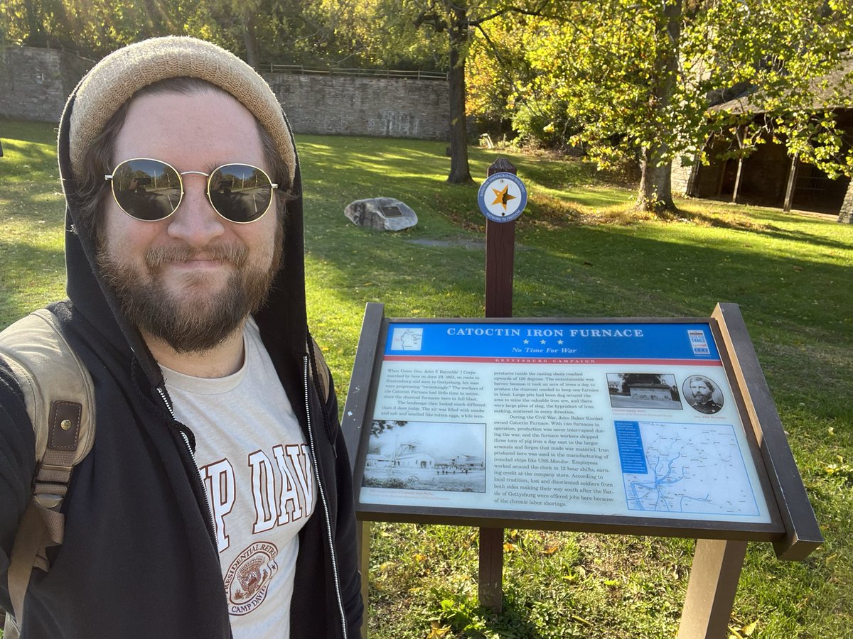 A fascinating cross-section of labor history and military history just across the street from my office, and marked as such by @CivilWarTrails!