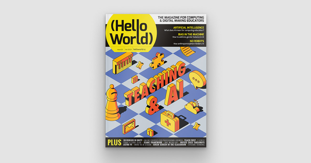 HelloWorld_Edu's tweet image. Hello World, issue 22, OUT NOW!
This issue is a snapshot of the current landscape of AI education.
We tackle the big questions about AI and computing education and share practical examples of how you can incorporate AI lessons in your classroom.
🔗 rpf.io/hw22