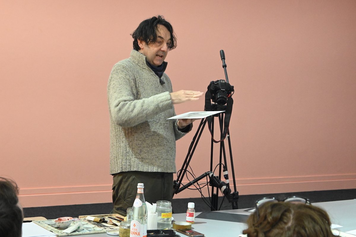 RHAGallery's tweet photo. Many thanks to Sean Molloy for his enlightening watercolour demonstration today.

We have events on all week for the #FestivalOfMaking - see https://t.co/jzJdMaOxq5 for details.

#RHA #RHA200 #RHASchool #ArtsCouncilSupported #ArtsIreland https://t.co/j0knZ9W6M7