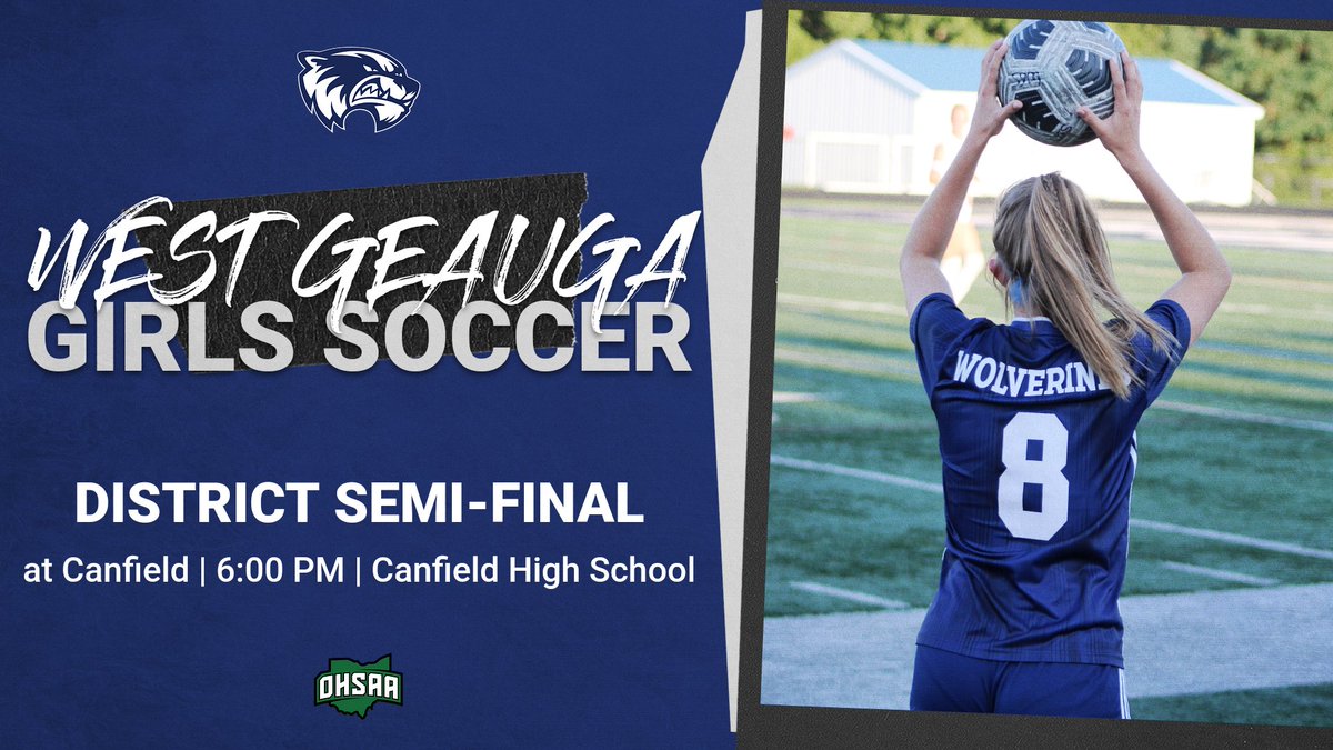 ⚽️ GAMEDAY ⚽️

OHSAA District Semi-Final 
🆚 | Canfield 
📍 | Canfield High School
⏰ | 6:00 PM 
🎟 | ohsaa.org/tickets 

All tickets at the gate are $10.00!