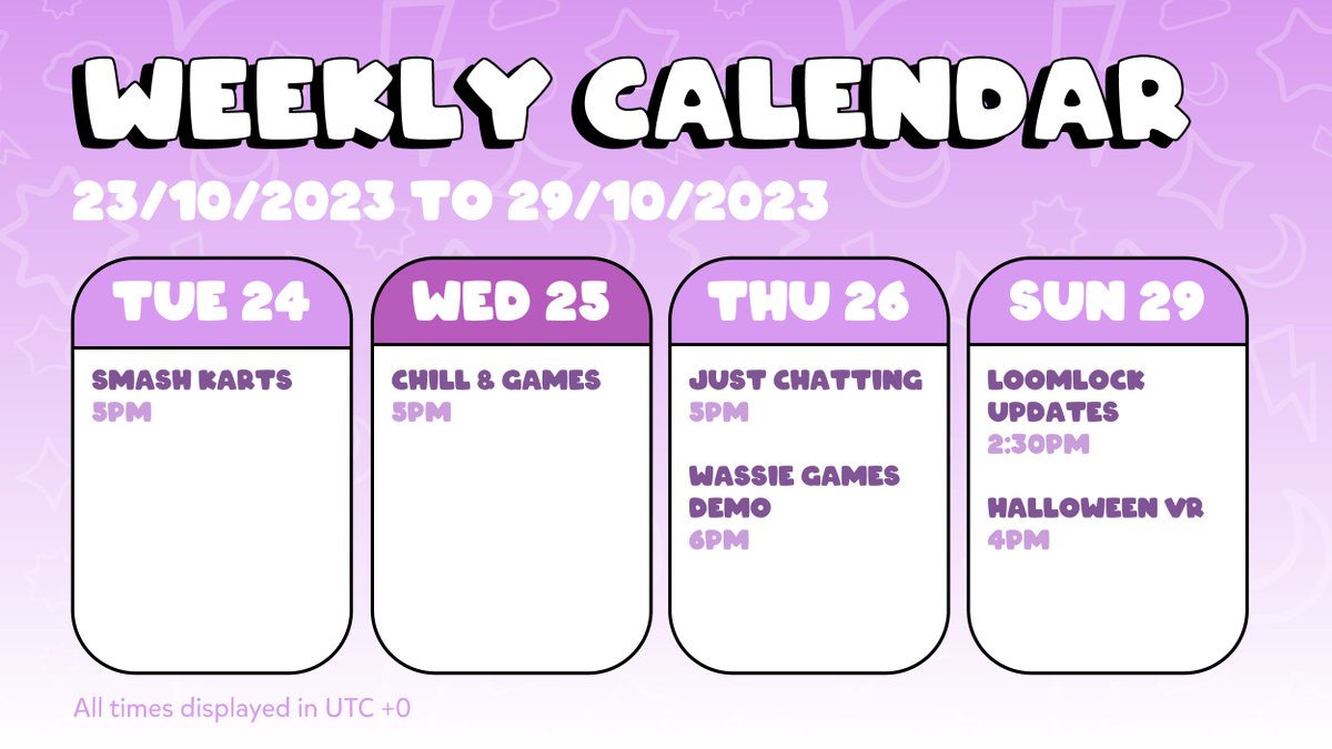 Hey Fam! Here's our event calendar

Most important this week are the @loomlock updates on Sunday with the white paper release! Get ready