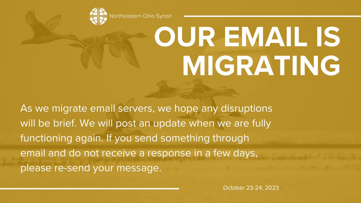 We continue to have challenges communicating with emails from yahoo, aol, and neo.rr.com. We hope this migration will alleviate these problems, and more!