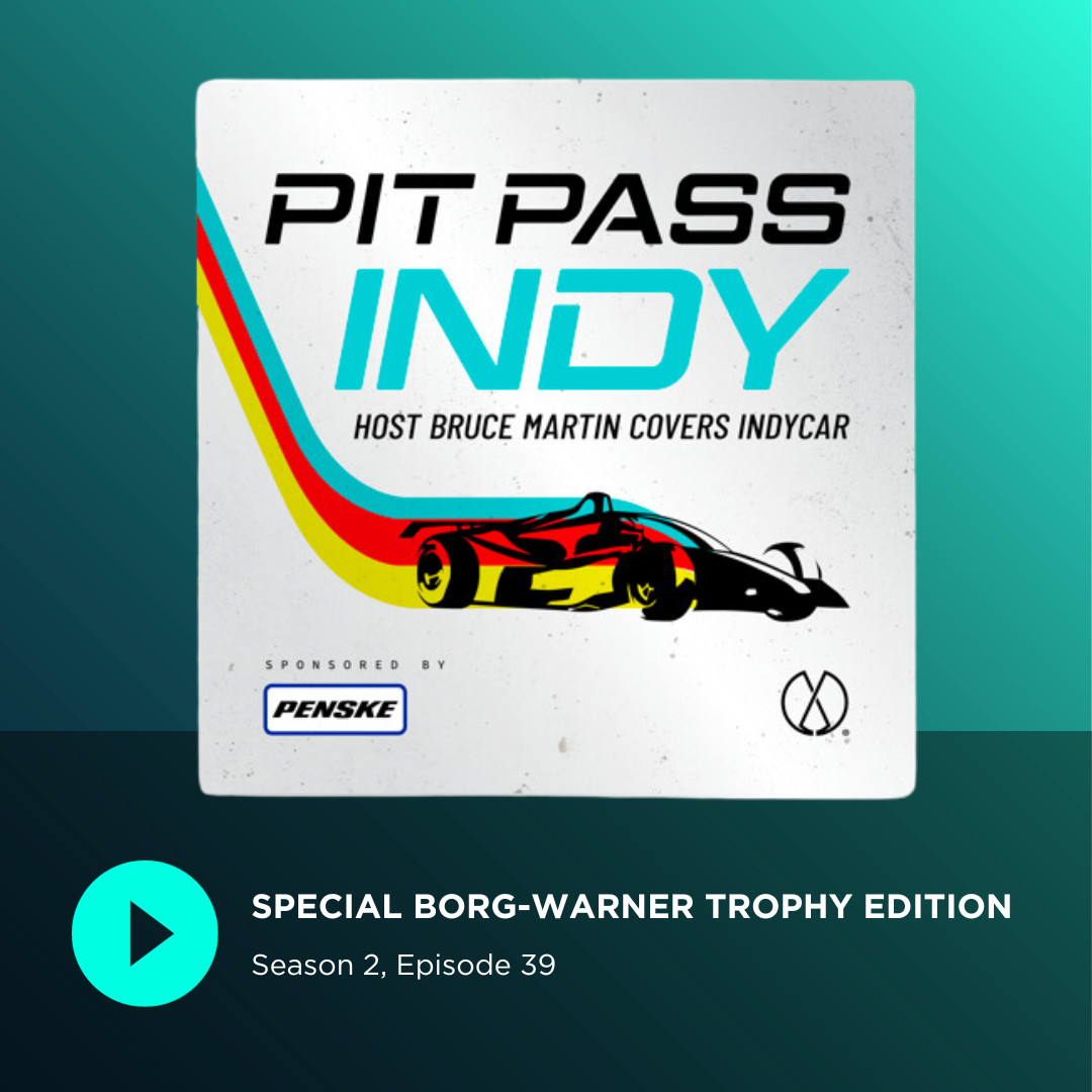 BorgWarner's tweet photo. Listen to the #BorgWarnerTrophy edition of @BruceMartin_500's #PitPassIndy podcast with:  
🏆 @JosefNewgarden of @Team_Penske
🎨 Sculptor, Will Behrends
🦾 Michelle Collins, Global Director of Marketing and Communications

Tap the link to listen now! https://t.co/ArUJUGIynf https://t.co/yTCRae9ffC