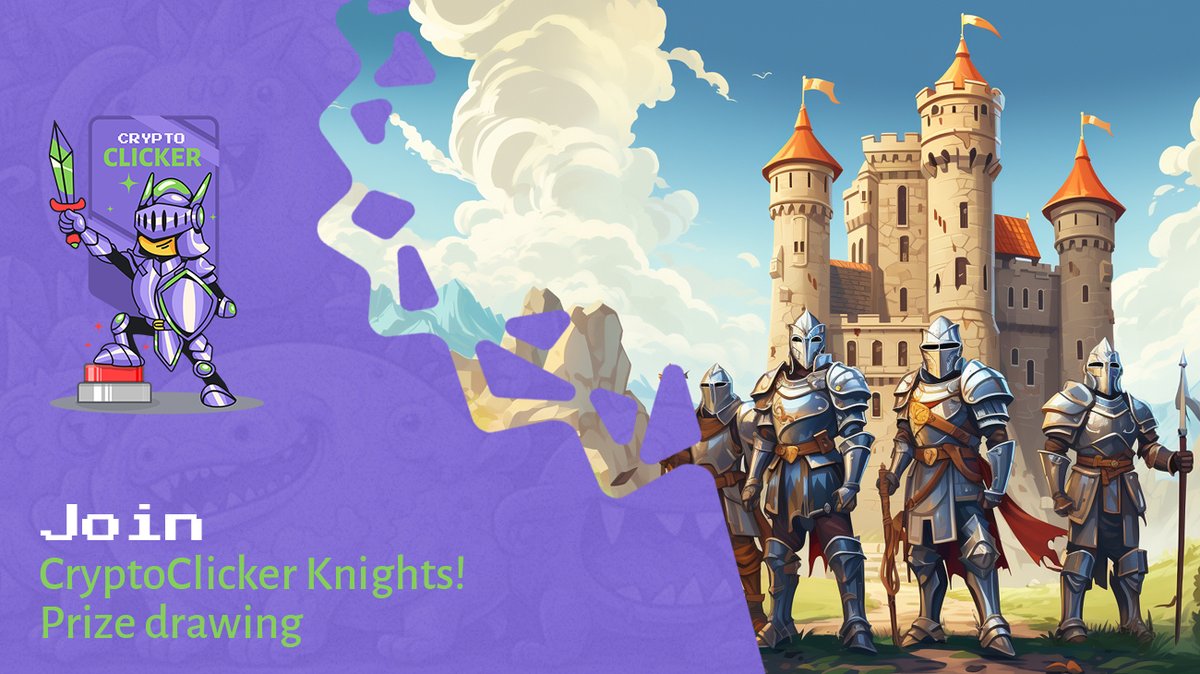 Crypto__Clicker's tweet photo. 🗡️ Join CryptoClicker on a new Telegram adventure for a chance to win prizes!

Become a CryptoClicker Knight. Read more here: https://t.co/grrvjumZoL https://t.co/5WiNrYAPhK