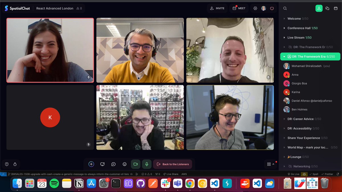 shiralizadeh's tweet image. #ReactAdvanced
Join us at &quot;The Framework Era&quot; Room!
