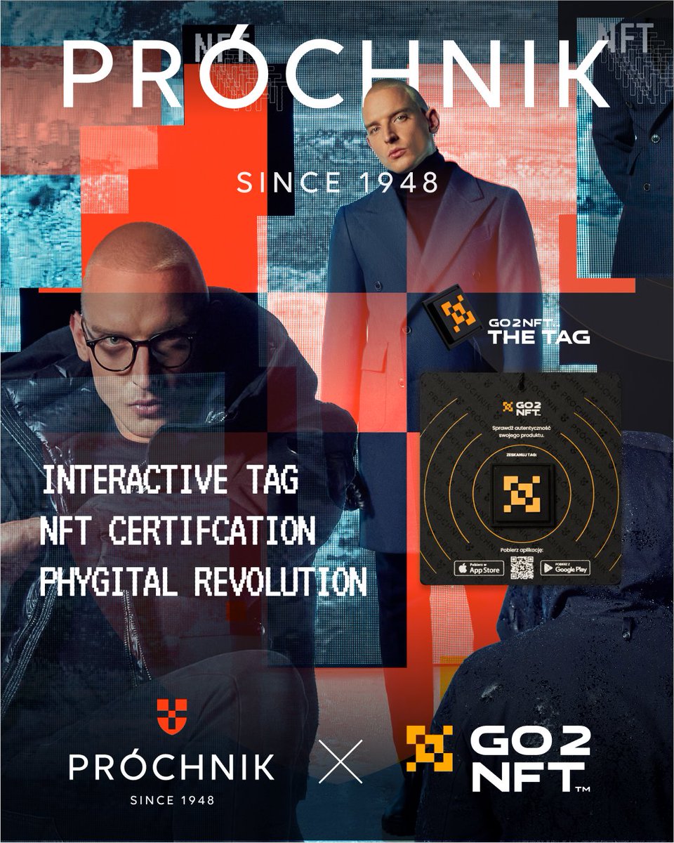 You are not ready for this! Huge success!🥳

Próchnik, a prestigious Polish clothing brand with a rich history since 1948, certifies its latest collection with NFTs from Go2NFT! 😍

The unique collection of coats and jackets available in Próchnik shops!👇🏻