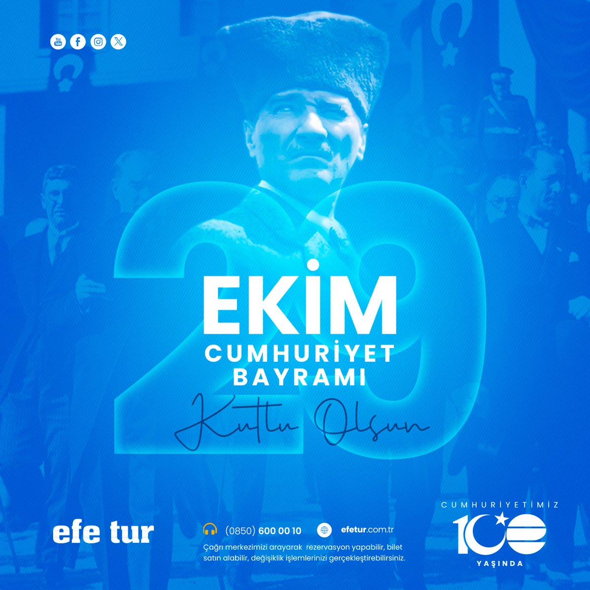 onlineefetur's tweet photo. Cumhuriyetimizin 100.yılı kutlu olsun!❤️
#efetur #yoldaolmakgüzeldir #29ekimcumhuriyetbayramı #29ekim https://t.co/r01t42m8Rn