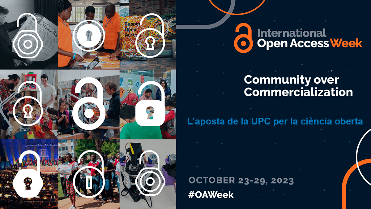 Saps que aquesta setmana és la Setmana Internacional de l'Accés Obert a la UPC?
👉bibliotecnica.upc.edu/oaw👈