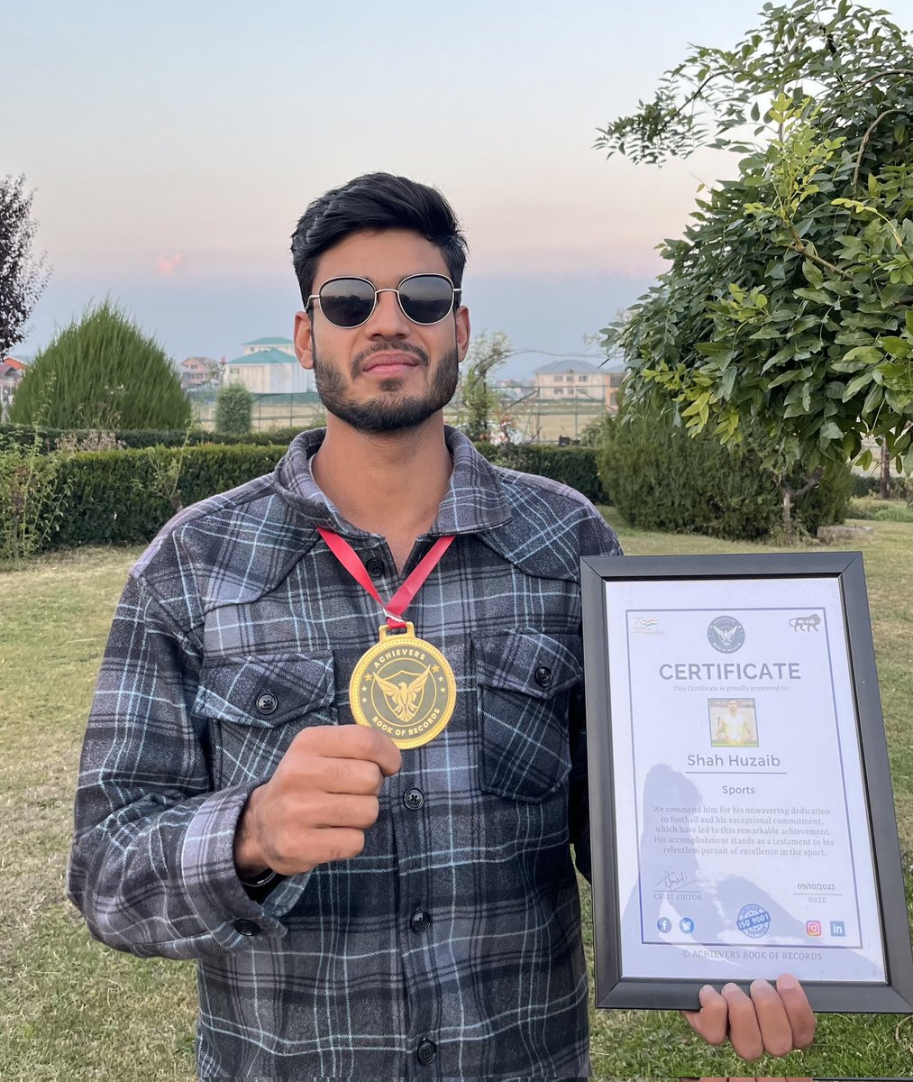 I have worked very hard for this raise. Happy to be recognized by ‘ACHEIVERS BOOK OF RECORDS’ for my Achievements. I am very happy to have it 😇. Thank you everyone for your love and Support ♥️