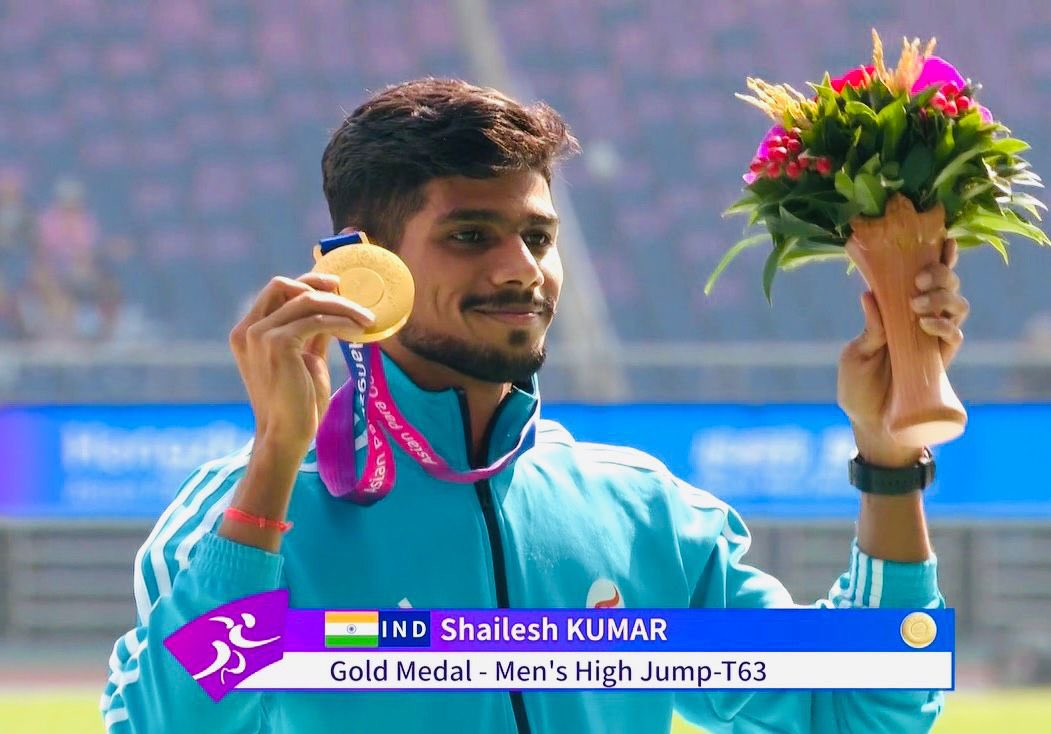 Many congratulations to @AvaniLekhara   , Praveen Kumar , @pranavsoorma and Shailesh Kumar for winning Gold at the #AsianParaGames . These incredible performances have made our country very proud.