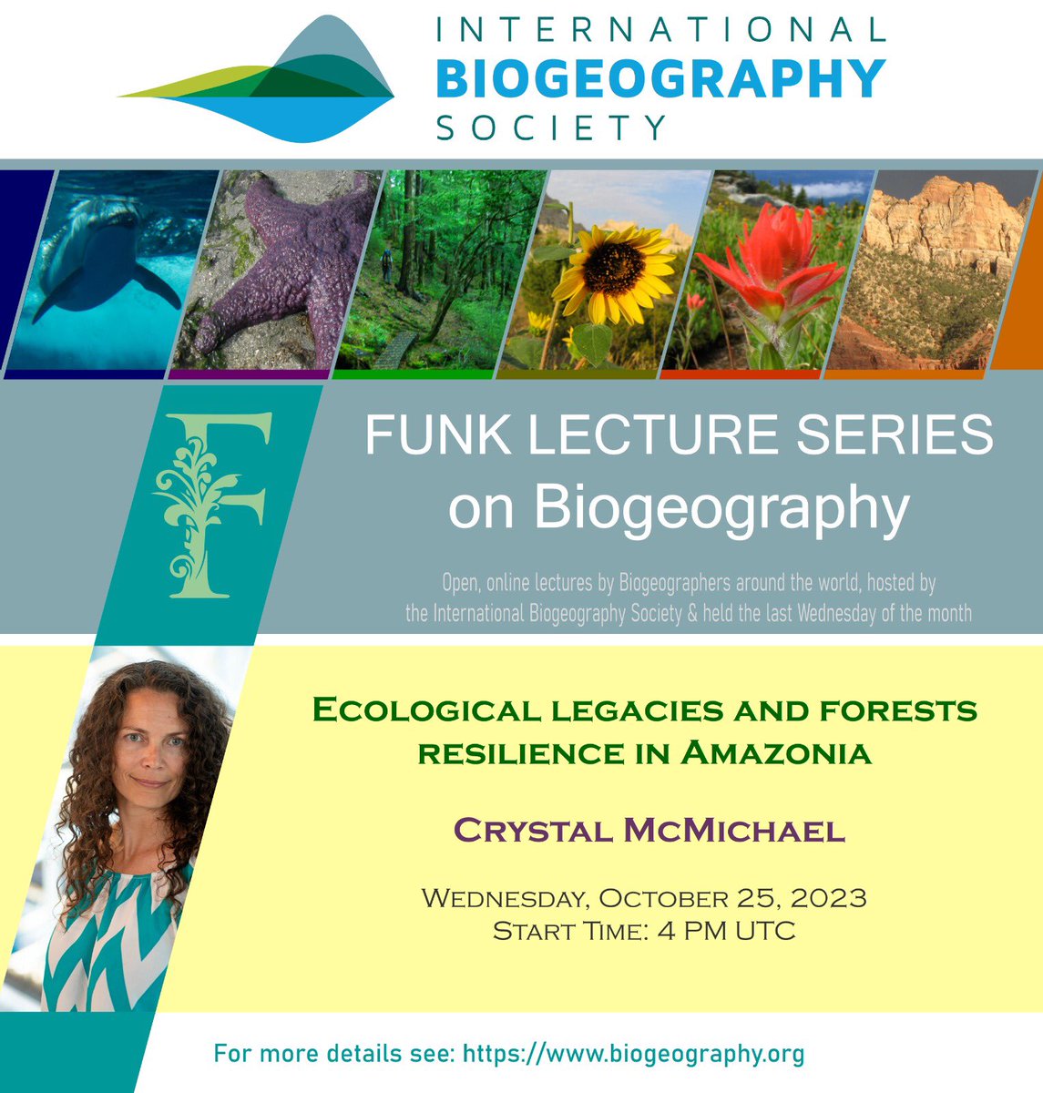 The funk lecture is approaching! Register and schedule now👇 biogeography.org/news/news/octo…