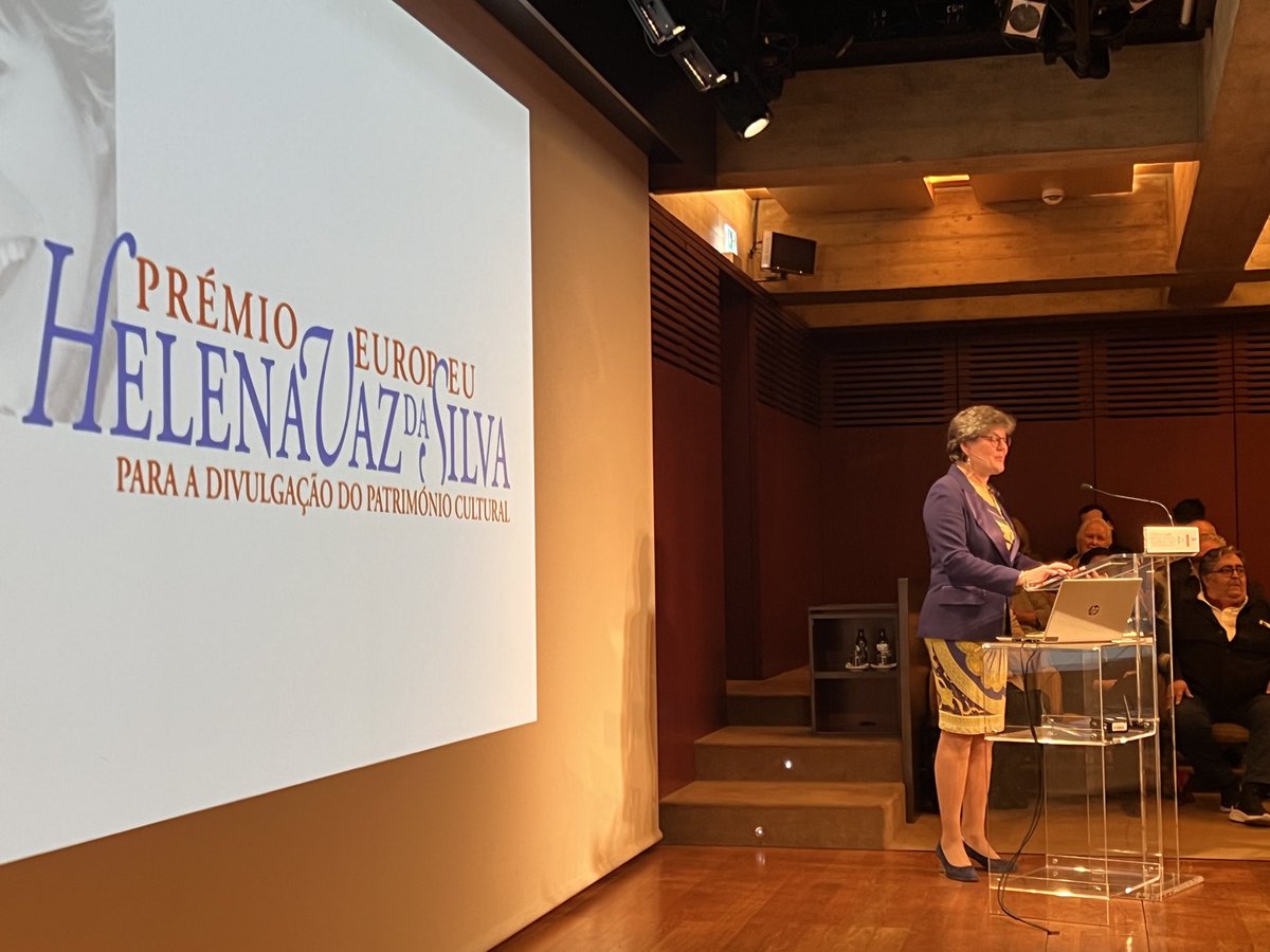 Lisbon, Gulbenkian Foundation. Helena Vaz da Silva Award. Full house for this year’s ceremony, honouring famous Portuguese baryton &amp; Founder of the European Music Centre, ⁦<a href="/ChamineJorge/">Jorge Chaminé 🇺🇦</a>⁩ ⁦<a href="/europanostra/">Europa Nostra</a>⁩ ⁦<a href="/SneskaEN/">Sneška Quaedvlieg-Mihailović</a>⁩ 🌿👏🇪🇺