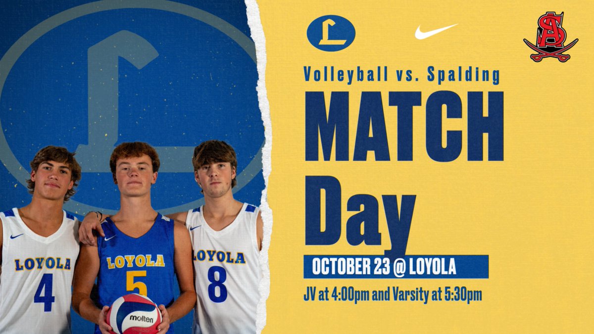 VolleyballDons's tweet photo. The Volleyball Dons take on the Cavaliers today starting at 4pm in the Performance Gym! #RollDonsRoll #AMDG #MenForOthers https://t.co/SwHJ3ug6qU