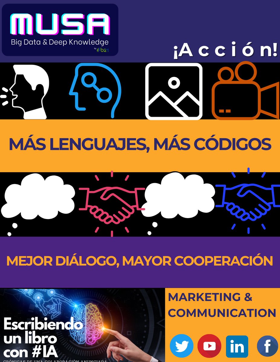 MusaMuseMx1's tweet photo. El conocimiento es un producto colectivo: ¡ÚNETE!
Te invitamos a reality donde estamos escribiendo un libro alrededor del tema de "Merca para no mercadólogos!
MARTES 24 en la página de #Musa en Linkedin
📚💡 #LeerEsExplorar #LibrosQueInspiran https://t.co/NRRqzUCUqK
