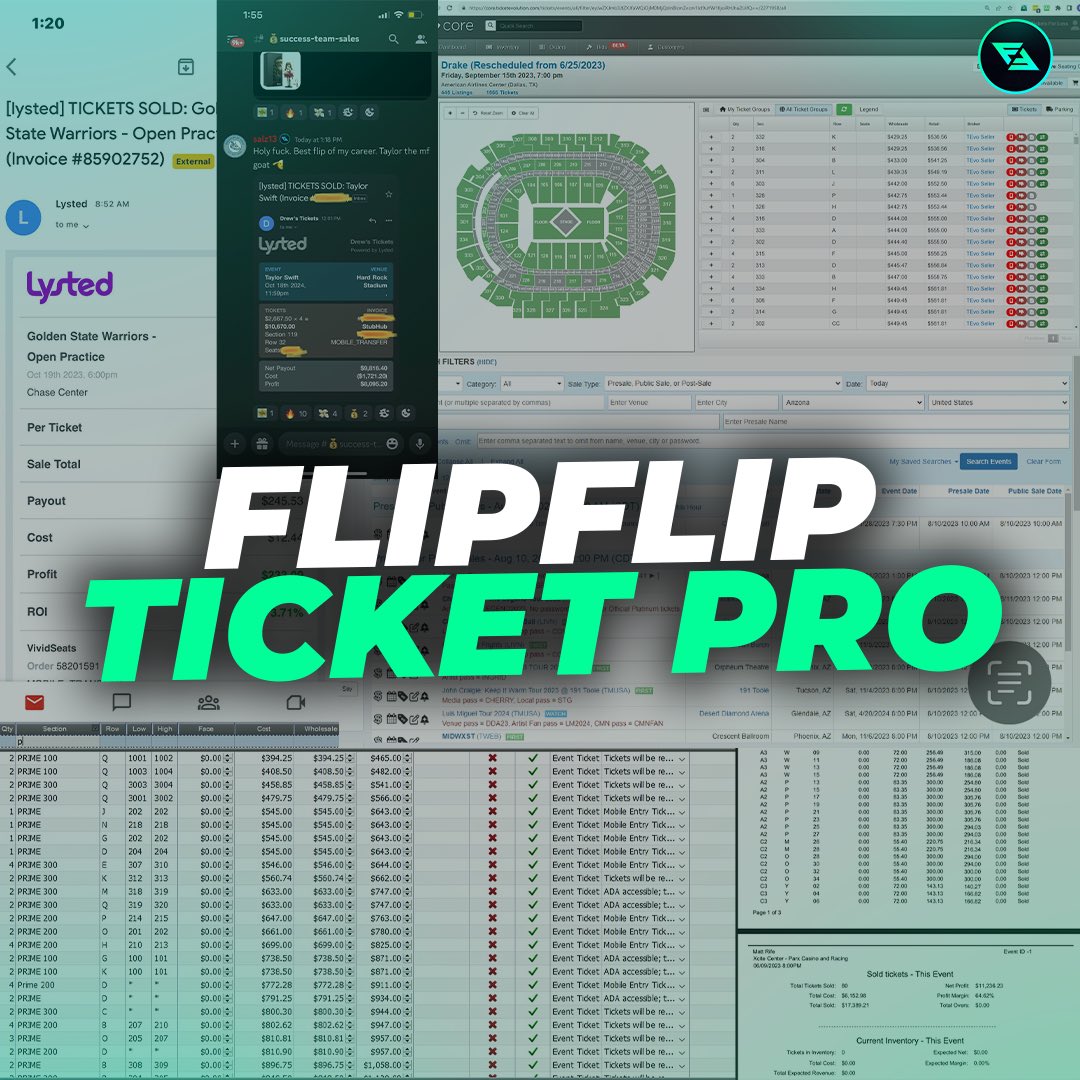 To celebrate the launch of our new Ticket Pro Section of Brokers, Low key Releases, Bots, and more I’m giving away 2 FREE Taylor Swift tickets in Miami October 20th 2024! 

Follow, like, retweet, and tag a friend to enter 🎟️