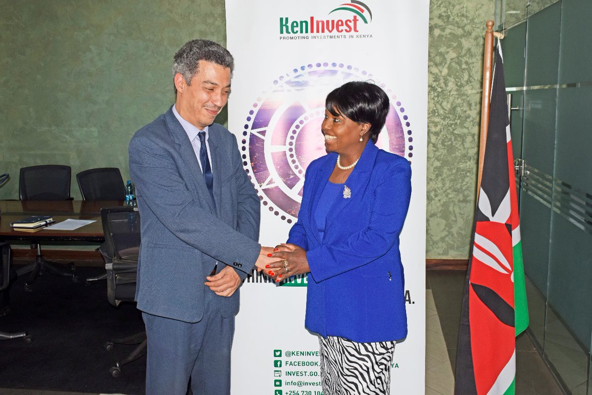 Seasoned_Woman's tweet photo. In preparation for the 3rd Tunisian- Kenyan Business Forum scheduled for the 16th of November 2023, the Chairperson of KenInvest Sally Mahihu held a meeting this morning with Mr. Sofiene Dridi - Chargé d'Affaires and Mr. Slim Yahia - Commercial Attaché from the Tunisian Embassy. https://t.co/r1gmMIof0L