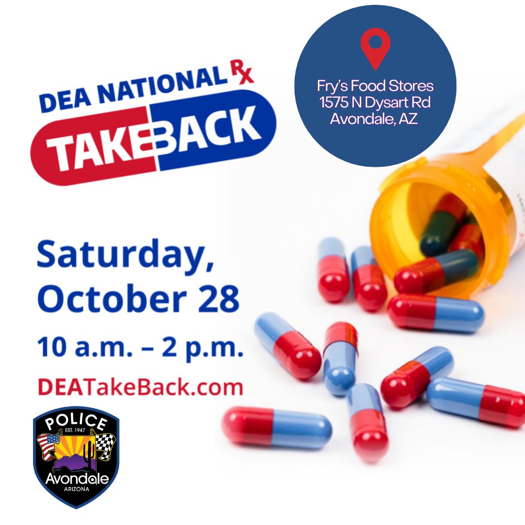 TakeBackDay is 5 days away!  But don’t worry, cleaning out your medicine cabinet takes just a few minutes. Sharing this post takes seconds too.  Just a small effort can have a huge impact! Learn more at DEATakeBack.com