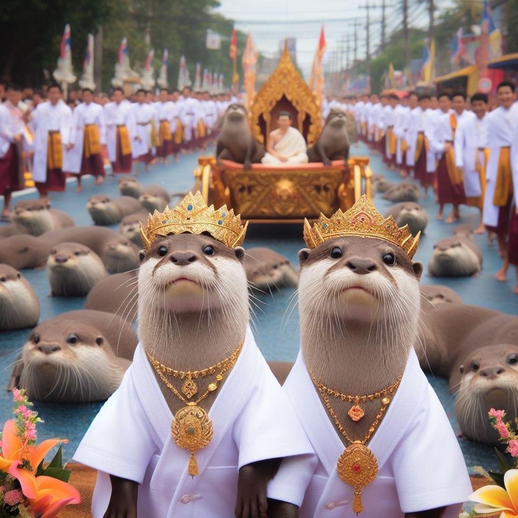 supawichable's tweet image. บอก AI ให้สร้างรูป
“หมูปิ้งนมสดเสียบไม้”
“ข้าวหน้าเนื้อเสือร้องไห้”
“แม่นาคพระโขนง”
“งานบวชนาค”

รูปจากกลุ่ม AI Creative โคตรฮา ภาษาไทยใครว่าง่าย 5555