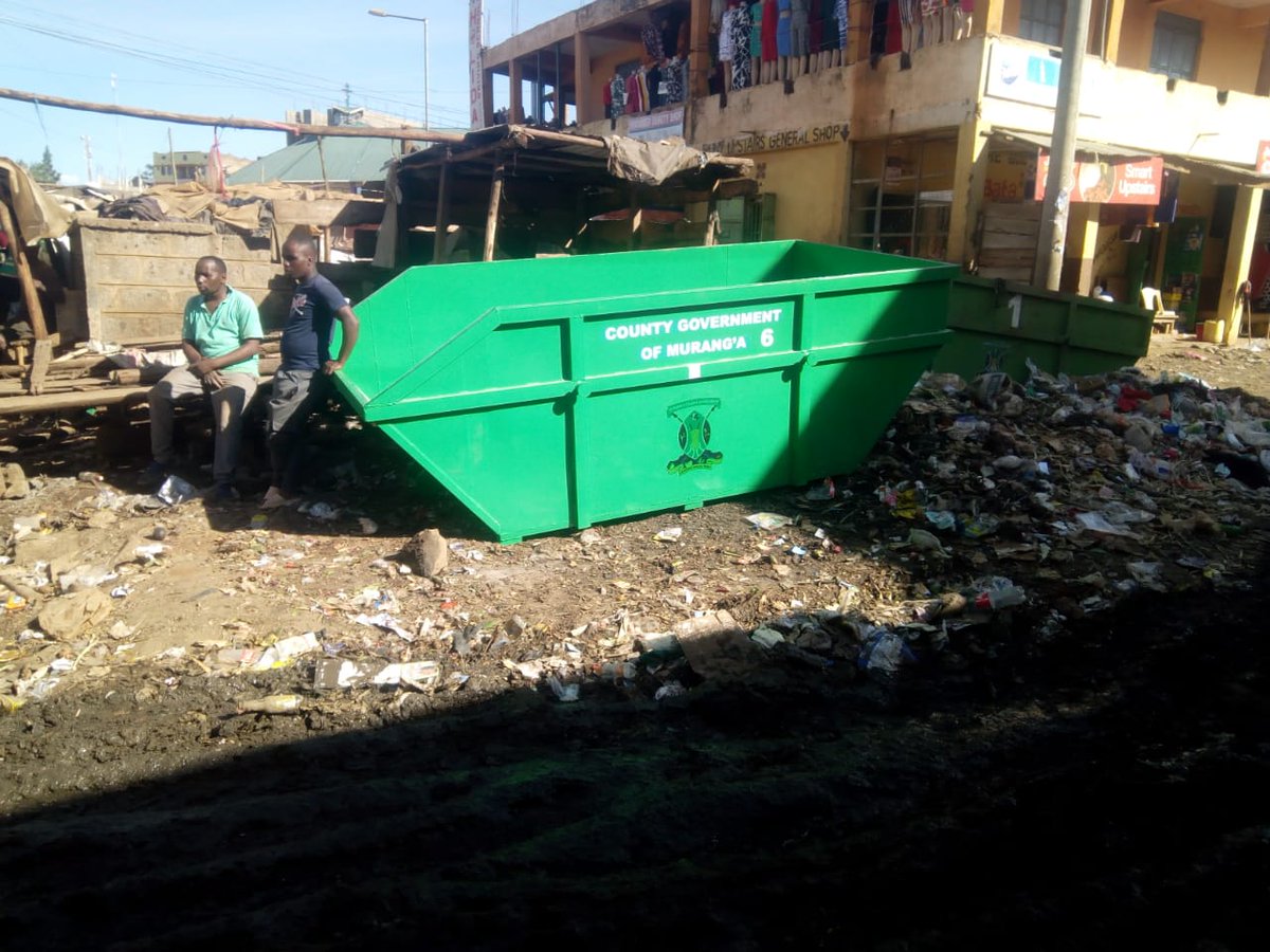 Today Muranga county deployed new environmental bins