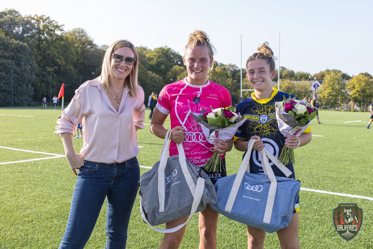 Début de saison parfait pour nos Valkyries qui remportent leurs 2 premières rencontres avec le bonus ✅ le travail continue 👊🏼 #Elite2 #RugbyFéminin #Work #OctobreRose
