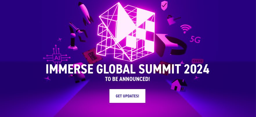 👀 Be the first one to know about our Immerse Global Summit 2024! Sign up here immerseglobalsummit.com

<a href="/thevrara/">VR/AR Association (VRARA)</a> 

#technology #virtualreality #ar #mr #artificialintelligence #spatialComputing
