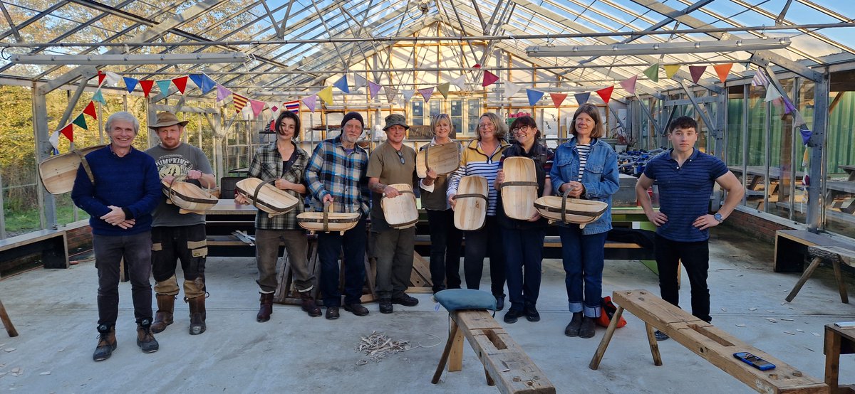 HandsofHopeUK's tweet image. What a wonderful weekend of Sussex Trug Making at #HopeFarm. Subsidised by #HeritageFund as part of our Living History Programme and delivered by #sussextrugs led by Robin Tuppen and his team, I would like to thank all of our participants.
#heritagecrafts #heritageskills