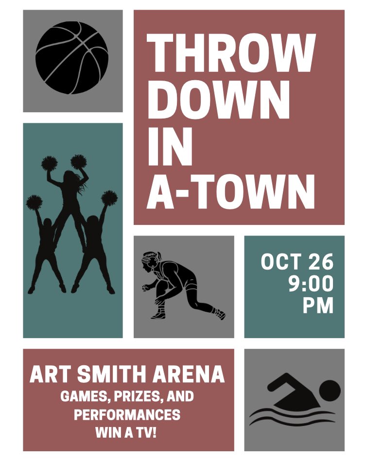 Throw Down In A-Town is this week! Come join us for a chance to win prizes and kick off winter sports.