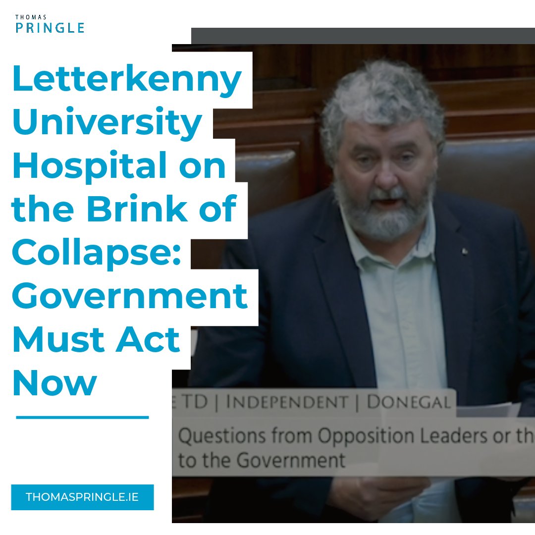 #Letterkenny University Hospital is on the brink of collapse!

GPs and consultants have warned of a "service collapse" and called for urgent action from the government, yet the minister for health is refusing to meet them in #Donegal. Not good enough!

thomaspringle.ie/2023/10/23/pri…
