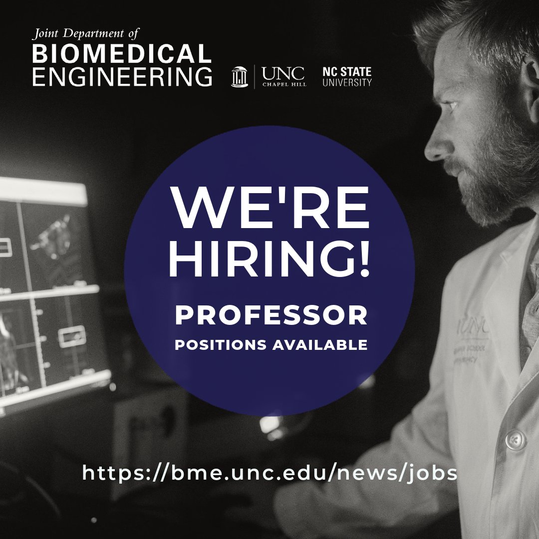 jointbme's tweet photo. We have multiple new professor positions just posted, including an Assistant Professor position in Rehabilitation Engineering and an Assistant Teaching Professor position. 

Please visit https://t.co/agDjUrdKKG for our current postings and to learn more about our unique program! https://t.co/wSvSGB9HmT