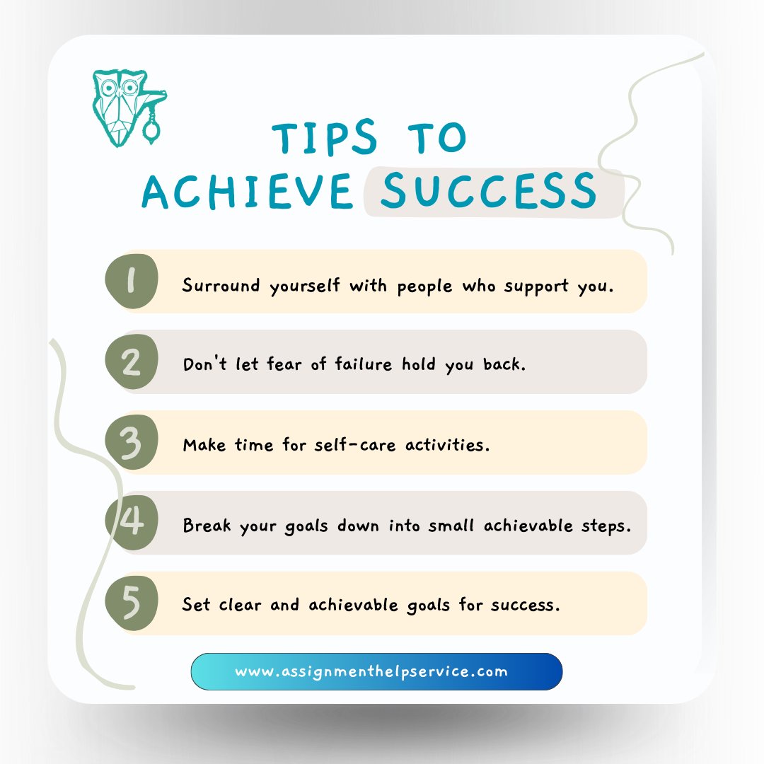 Success doesn't come with luck, it involves hard work and persistence. Success begins with a dream and efforts to chase it.
#assignmenthelpservice #sucesstips #tipoftheday #education #monday #learning #achievesuccess #growth #motivation #successfultips