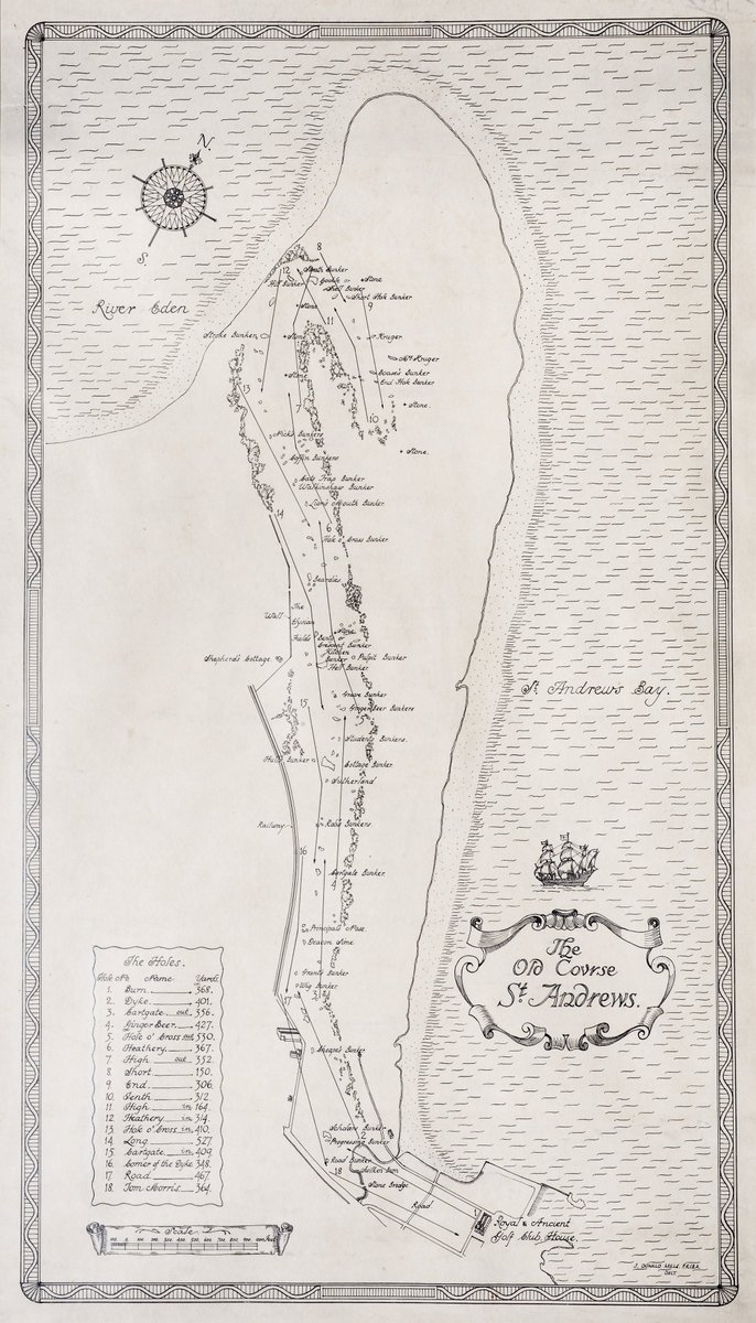 Just in time for #MapMonday 

This survey by J. Donald Mills of the Old Course, from 1933, includes the bunker names at each hole. 

Have you been unlucky enough to find your ball in any of these traps?  

#Golf #GolfGeeks #GolfHistory #OldCourse #StAndrews #Map #SportingHeritage