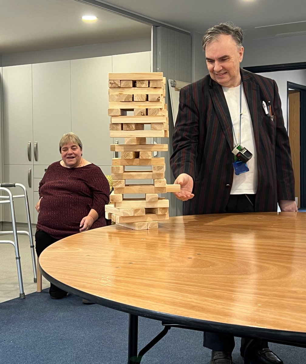 DisInitiative's tweet photo. Giant Jenga session today at DI Fleet 🎲 #charity #nonprofit #disability #hampshire https://t.co/MKxC25CZLS