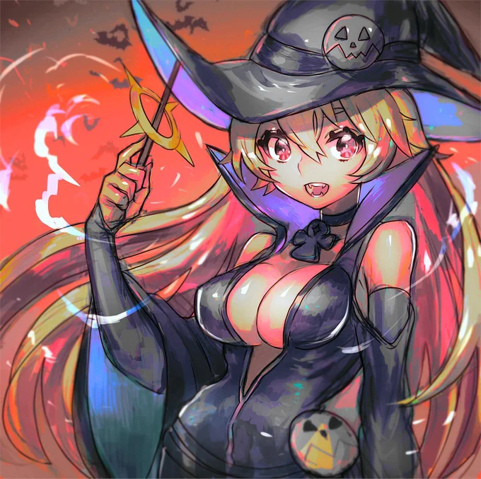 #ギルティハロウィン部前に加筆したハロウィンじゃっこ 