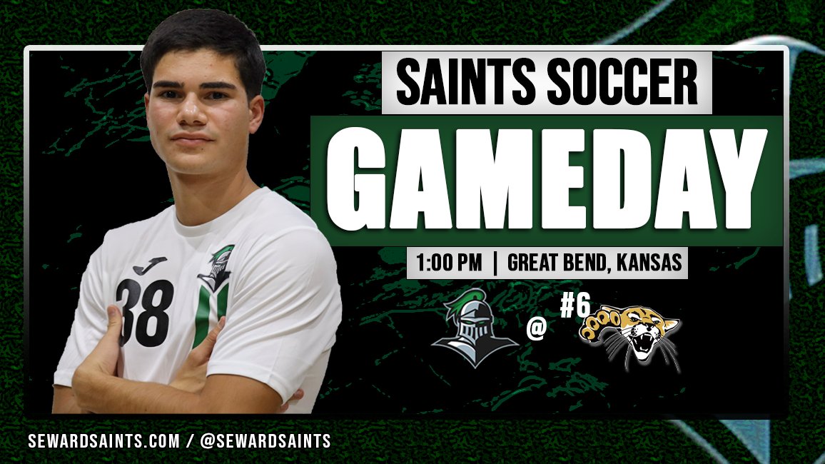 It's Game Day! ⚽️ Seward County men's soccer is on the road for their regular season finale as they take on #6 Barton in Great Bend, Kansas. #SCCCSaints #GoodtobeGreen 🔗 SewardSaints.com 📌 Great Bend, Kansas 📺 kjcccsports.net/bartonsports/