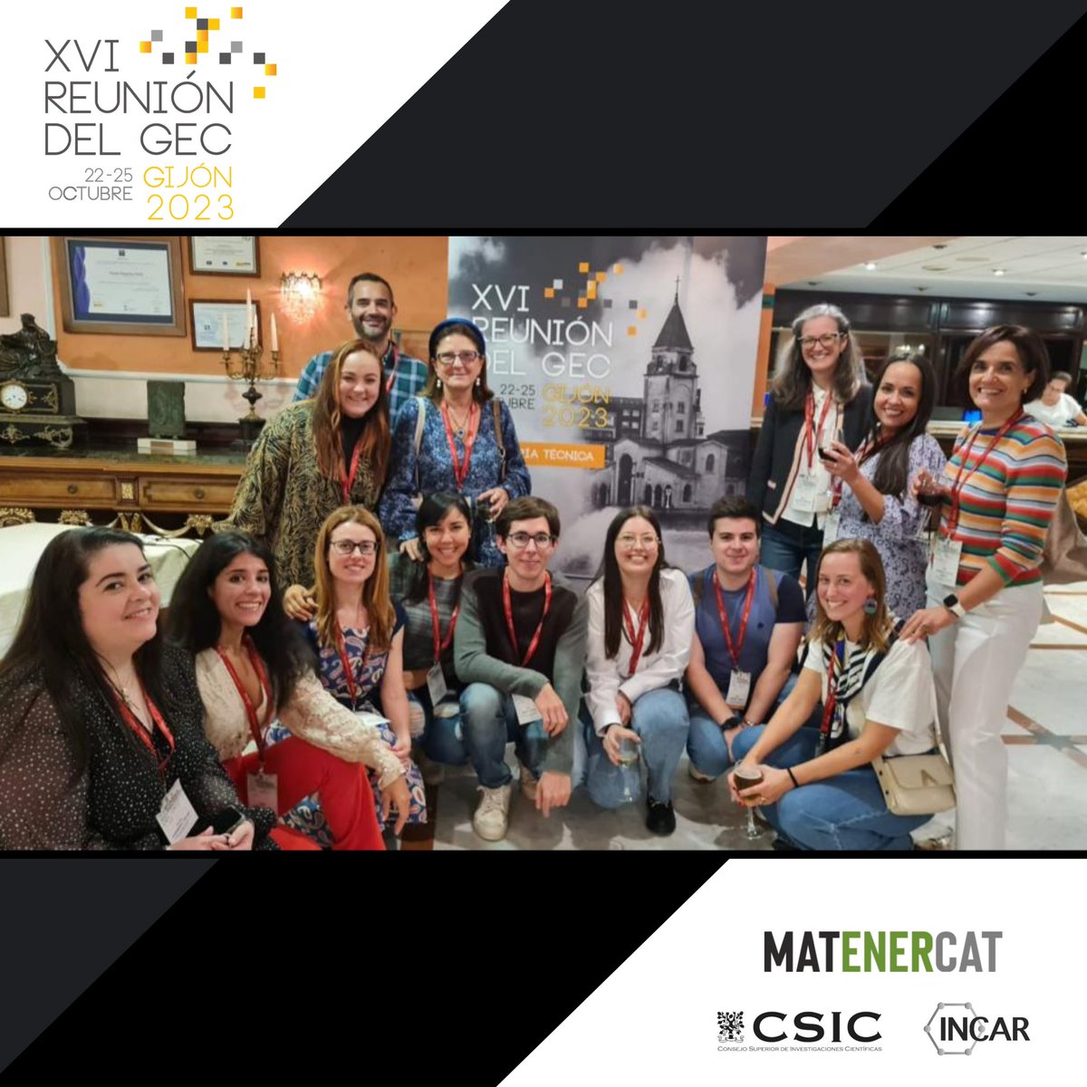 matenercat's tweet photo. This week MATENERCAT participates intensely in the XVI GEC Meeting held in Gijón. 12 scientific communications from our different lines of research related to the design of materials and electrochemical applications in energy, environment and health.

#materials #electrochemistry https://t.co/HkgWV7lZKg
