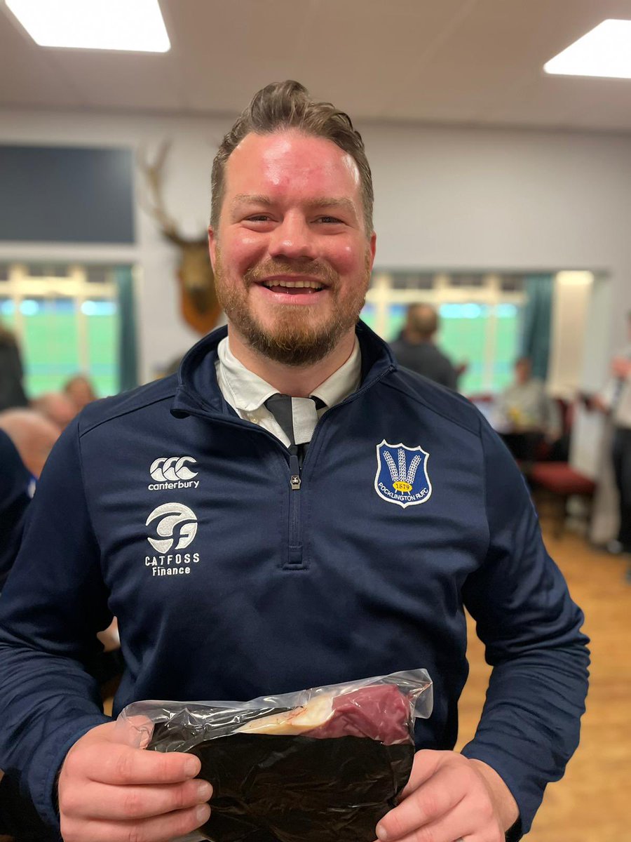 PocklingtonRUFC's tweet photo. Congratulations to Andy for winning the Laverack & Son T Bone for the Tackle of the Match vs @Hgate_Pythons this Saturday!
Enjoy! π₯©
Big thanks to Laverack butchers for sponsoring this ace prize π #tackleofthematch
#takemehome https://t.co/9jOxMiwDbj