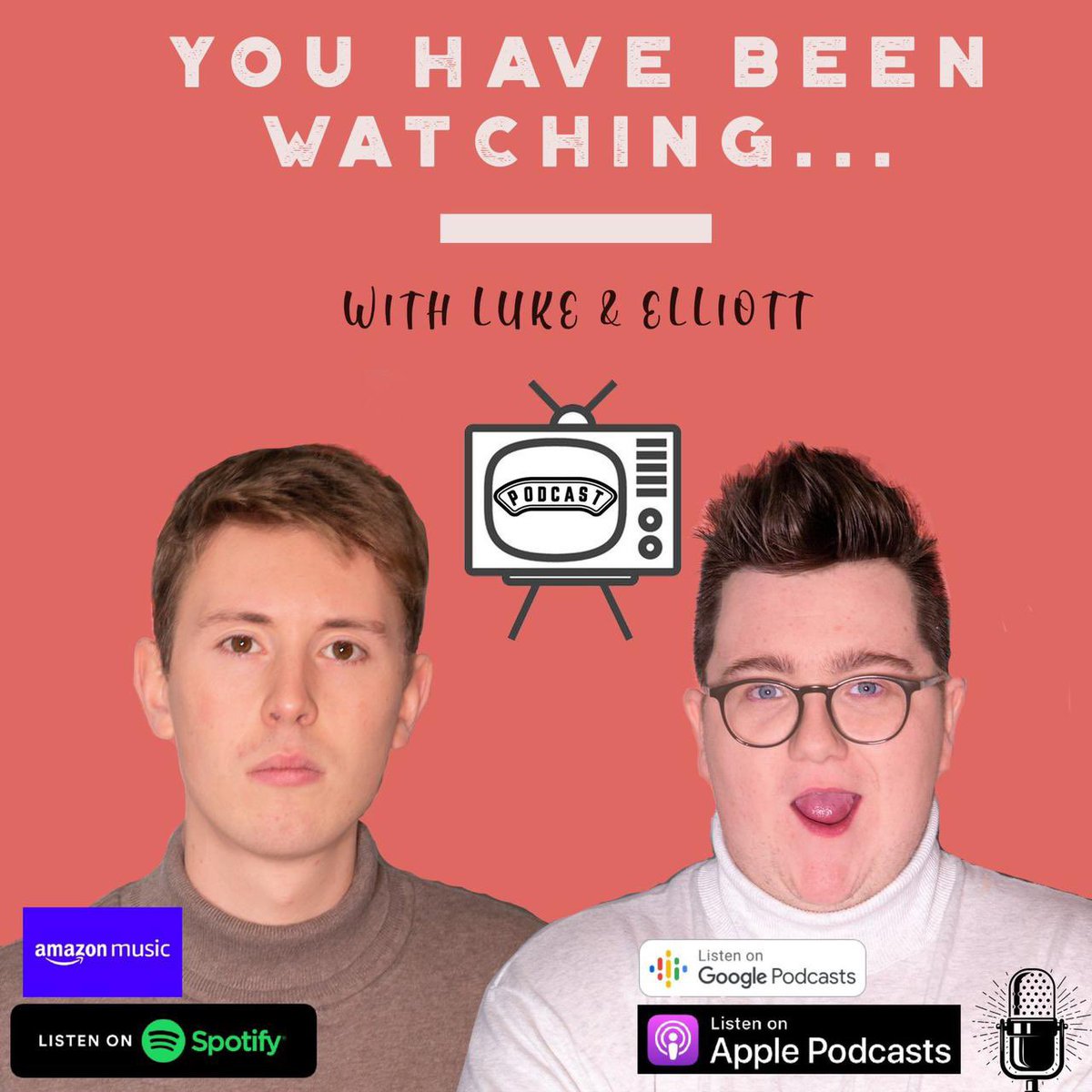 LukeandElliott's tweet photo. New ‘You Have Been Watching…with Luke &amp; Elliott’ OUT NOW!!! 🔥 Feat Comedian Josh Jones (Dave, Ch4, Comedy Central) 😂 📺 Topics include Willy Shakes, Wasp Stings, and Suranne Jones…LISTEN HERE (on Spotify)…https://t.co/Hh4i2waJWD (available on all Podcast platforms) #podcast https://t.co/QbuxkehelU