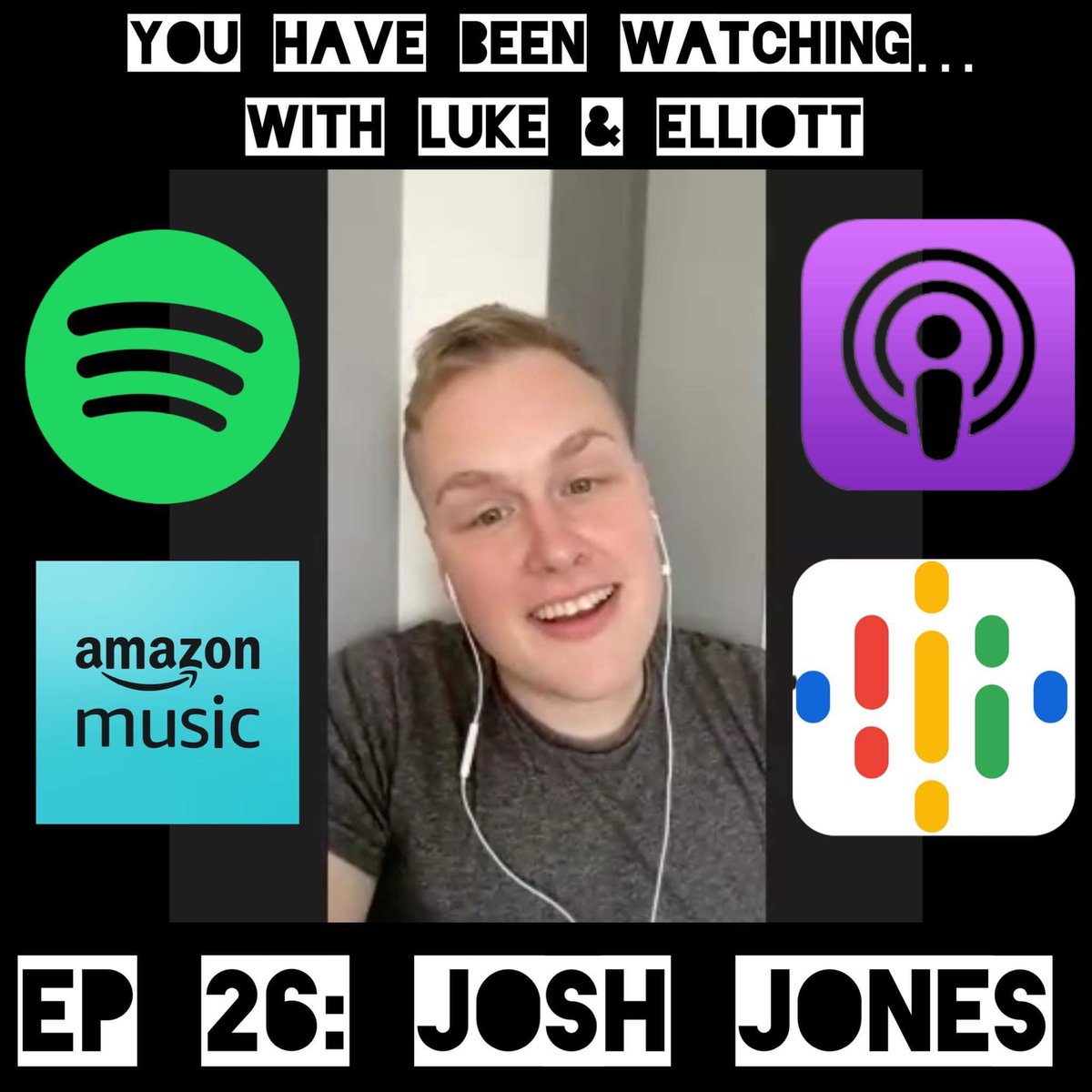 LukeandElliott's tweet photo. New ‘You Have Been Watching…with Luke &amp; Elliott’ OUT NOW!!! 🔥 Feat Comedian Josh Jones (Dave, Ch4, Comedy Central) 😂 📺 Topics include Willy Shakes, Wasp Stings, and Suranne Jones…LISTEN HERE (on Spotify)…https://t.co/Hh4i2waJWD (available on all Podcast platforms) #podcast https://t.co/QbuxkehelU