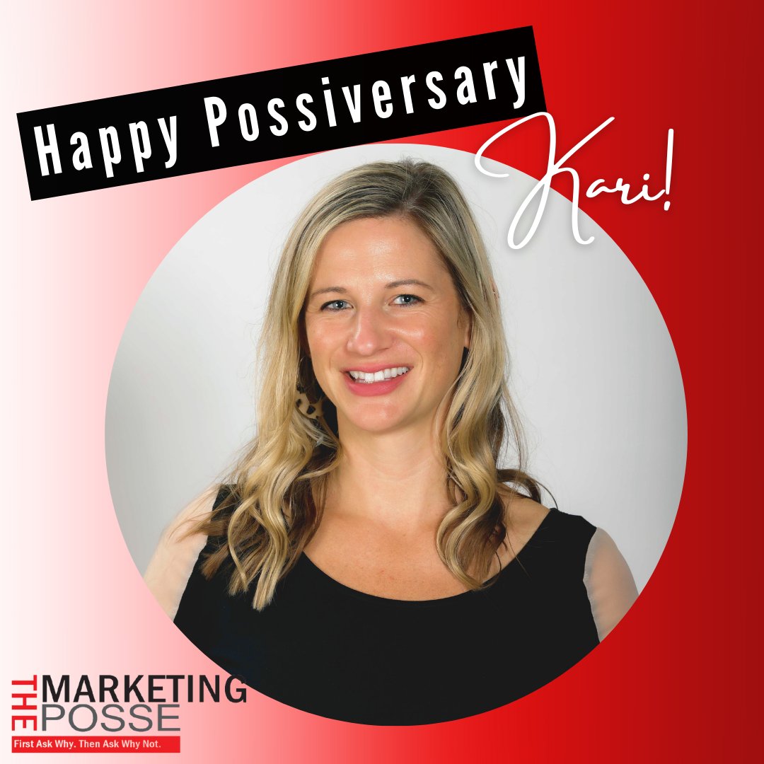 Today we’re celebrating Kari’s 6th Possiversary here at TMP! 🎉 We wouldn’t be able to do what we do for so many of our partners without your hard work and dedication. 

Happy Possiversary, Kari! ❤️

#marketingexperts #TampaBay