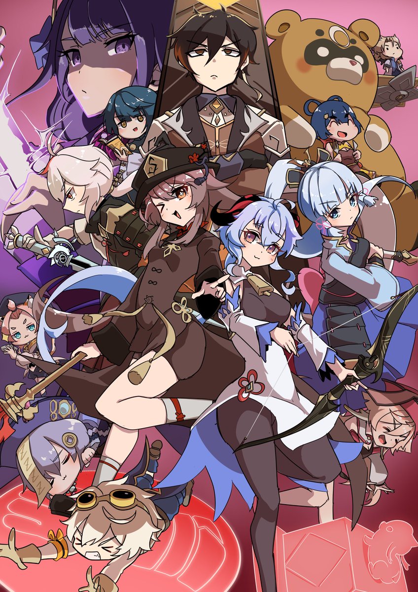 ちょこちょこ過去絵にいいねもらえてるので
原神もやっていましてよ 