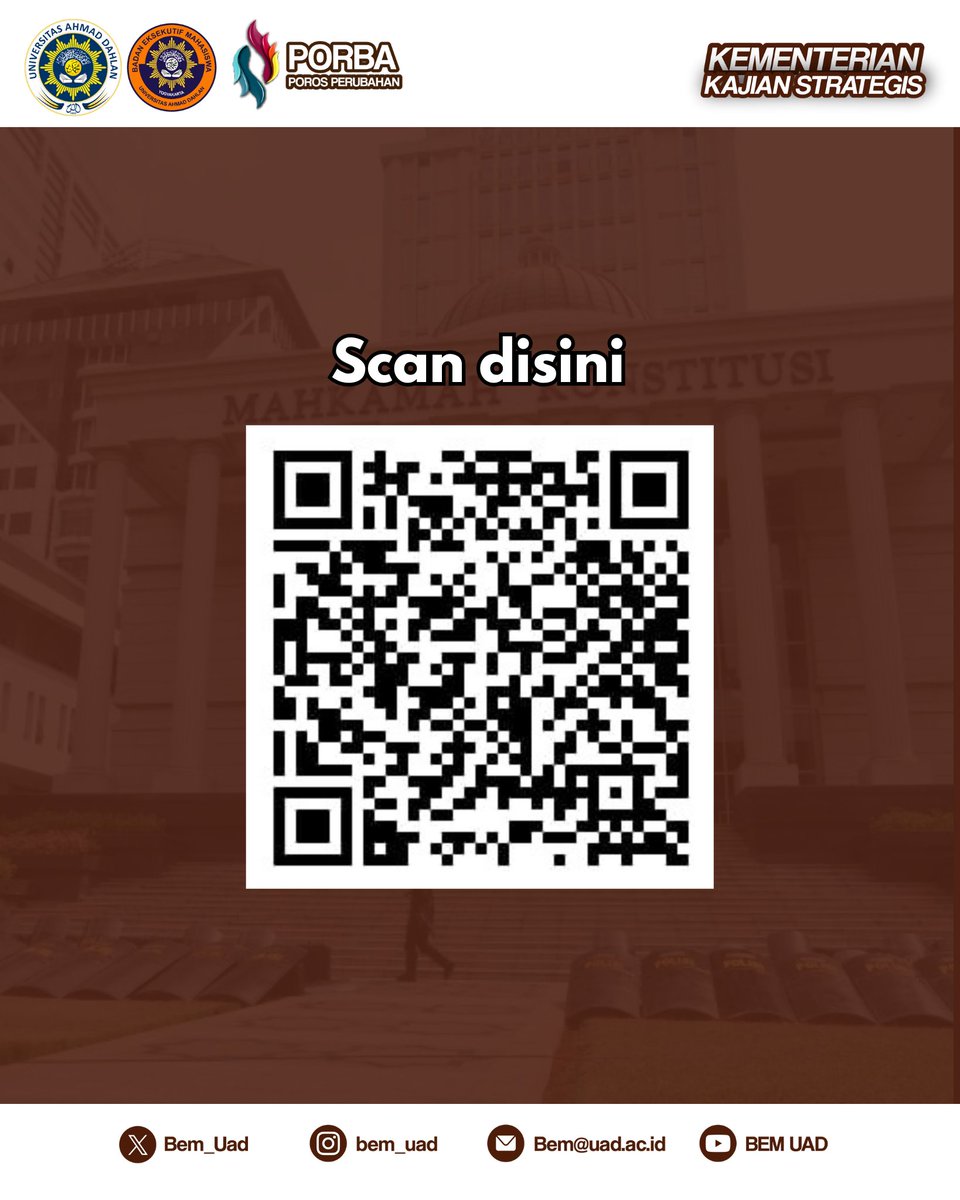 #PorosPerubahan #WeAreUad #BEMUAD