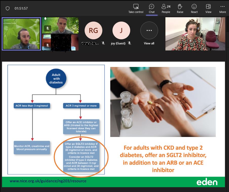 EDEN_Leicester's tweet photo. During our CaReMe session with
@NHS_LLR , we covered the link between cardiovascular, renal, liver &amp; metabolic disease.

We discussed:
🟢Risk factors
⚪️Lipid-lowering guidance
🟢BP targets
⚪️CKD management
🟢Weight management
⚪️Role of SGLT-2 inhibitors &amp; GLP-1 receptor agonists https://t.co/V5Jo2gEiTS