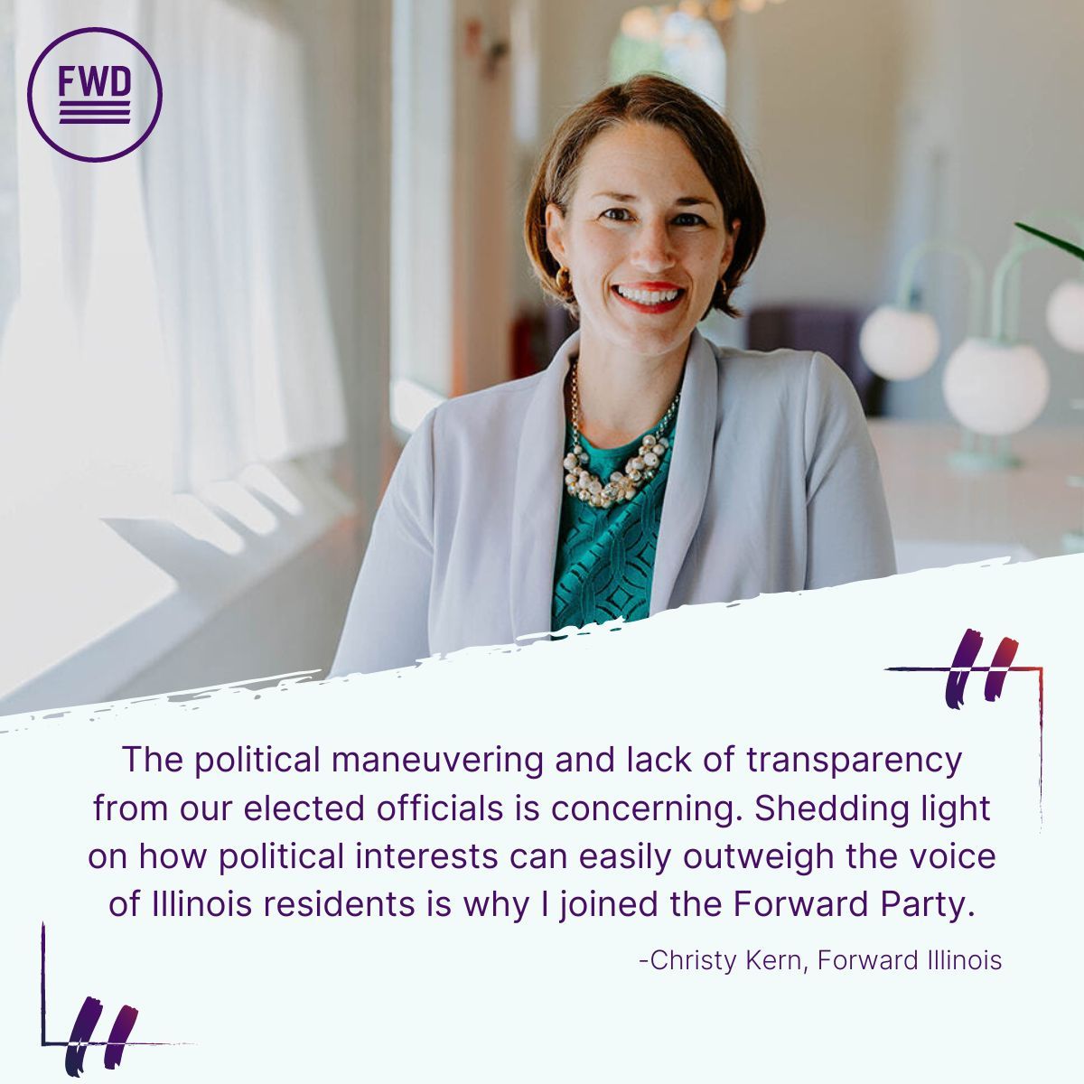Our own Christy Kern of the Illinois #ForwardParty about the SB76 veto vote: "SB76 is an important piece of legislation that would assure nuclear power remains an available option for Illinois' clean energy future, but it is at risk of being killed by politics. (1/4)