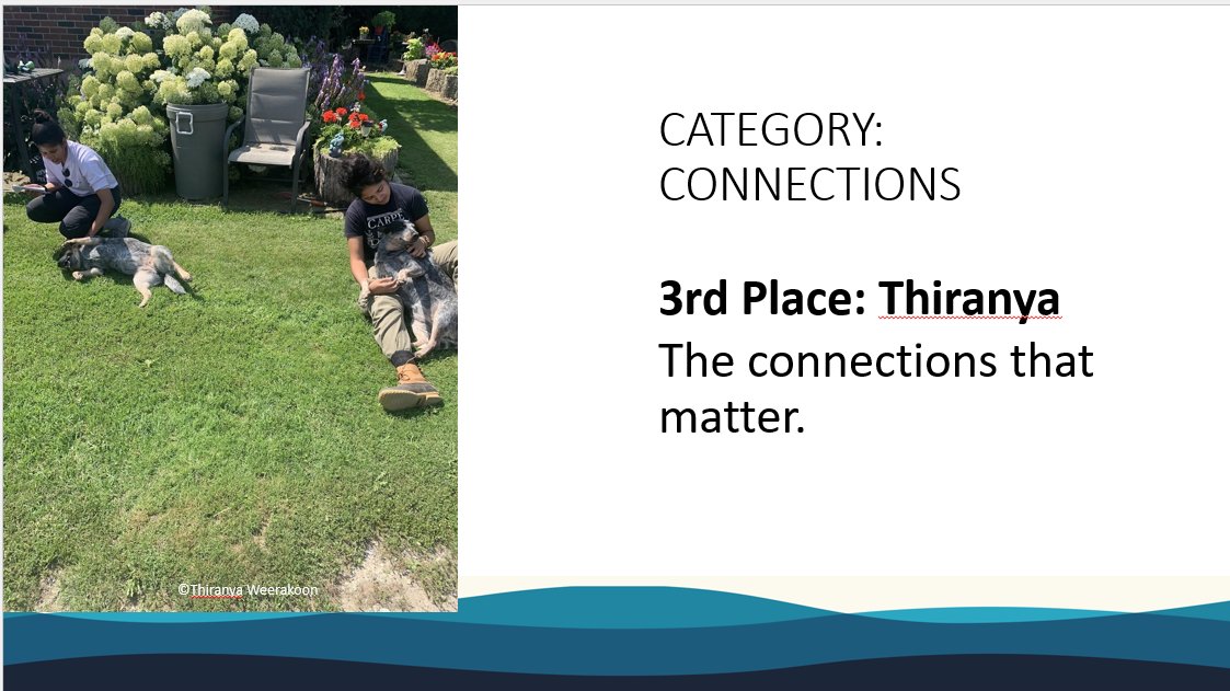 The third <a href="/FishCASTCanada/">FishCAST</a> Photo Contest category: CONNECTIONS winners were Thiranya, Dominique, and <a href="/MarkelleMorphet/">Markelle Morphet</a>!
Congratulations! 👏👏👏#FishCASTPhotoContest