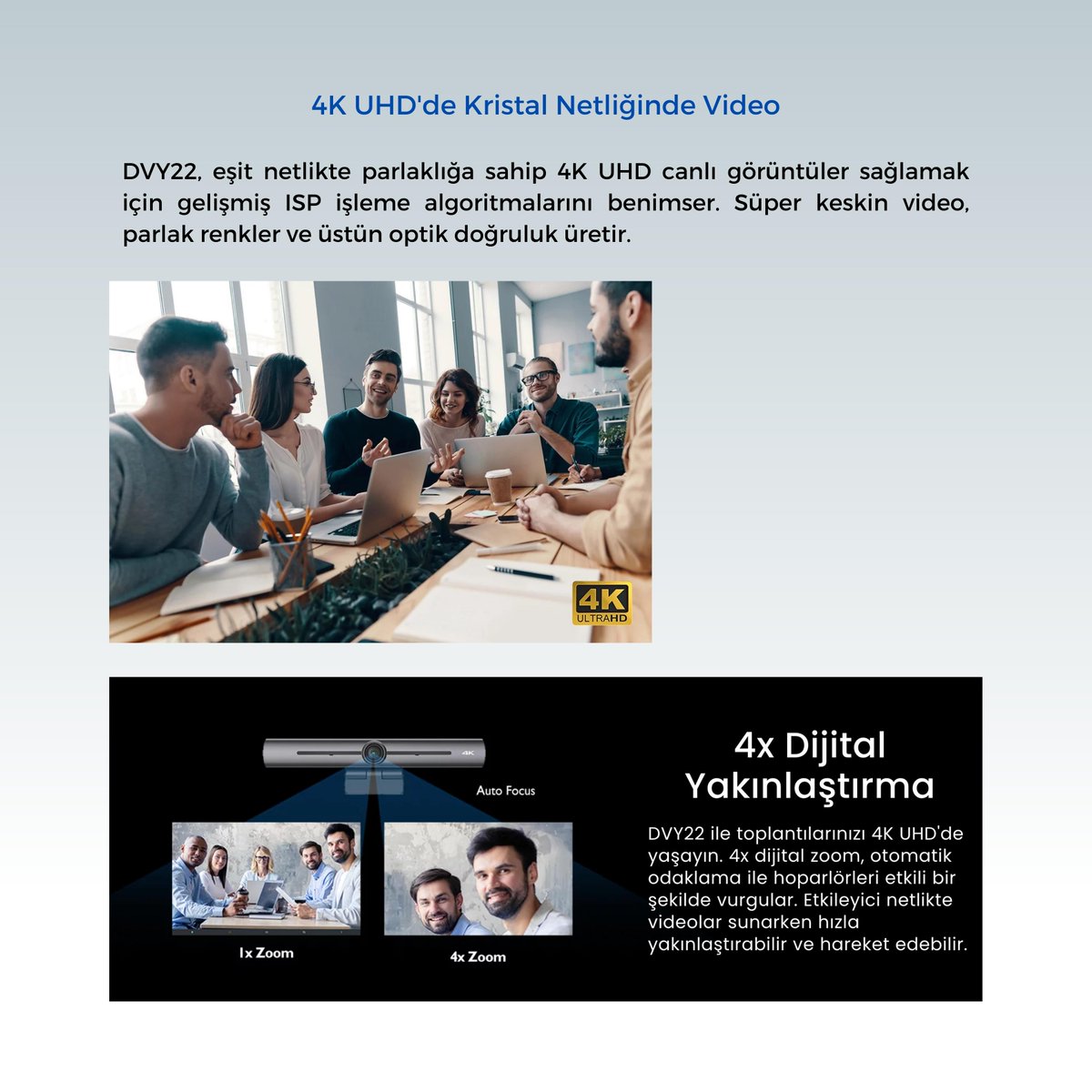 BekdataTek1780's tweet photo. "BenQ DVY22 4K Konferans Kamerası ile toplantılarınızı yükseltin! 4K çözünürlük, 20x optik zoom ve mükemmel ses kalitesi. Detaylar için profildeki linki ziyaret edin. #BenQ #KonferansKamera #4K #Zoom" https://t.co/okq7grY8kt